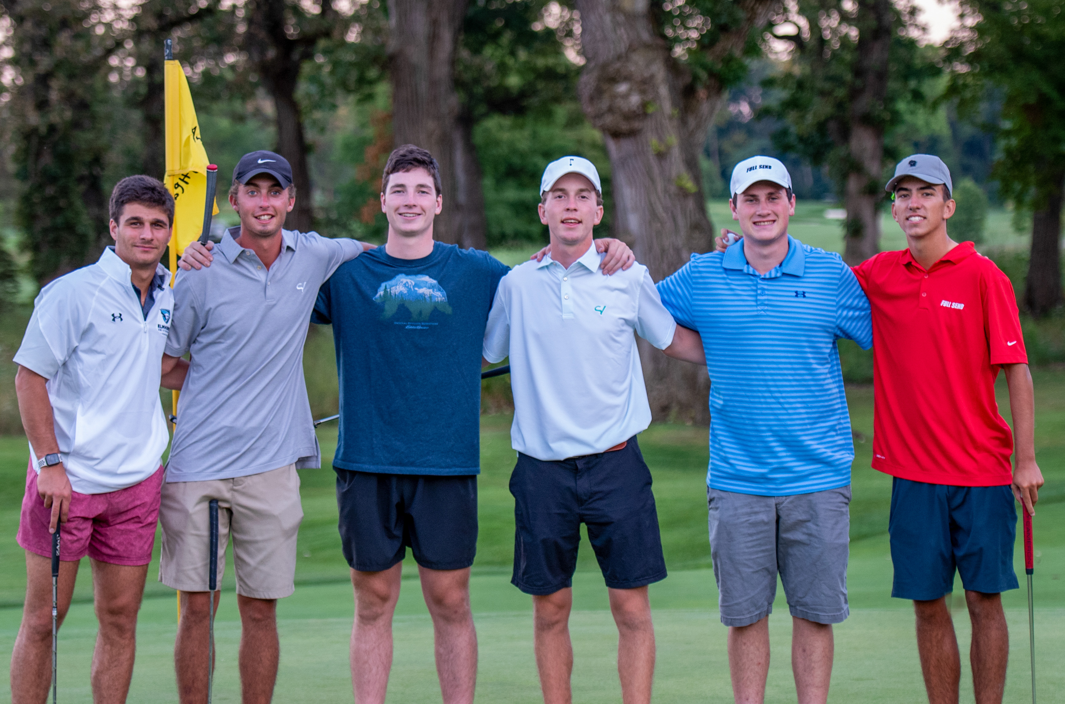 Photo of me and my Hometown friends golfig at Arrowhead Golf Course in Wheaton, IL